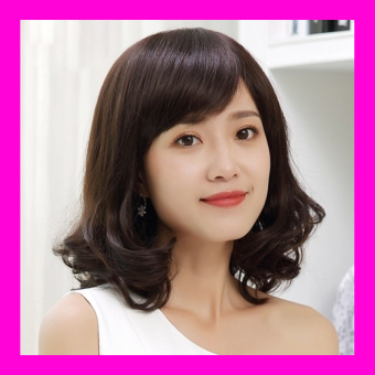 Tóc giả nữ nguyên đầu ngắn cúp xoăn Hàn Quốc - TG676