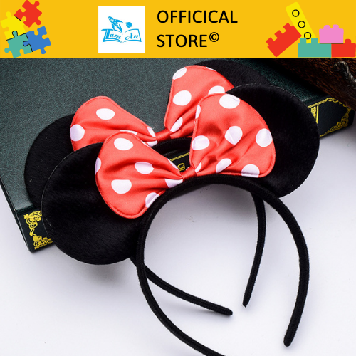 Cài tóc nơ - mickey disney loại to cute cho bé - băng đô mickey - bờm mickey
