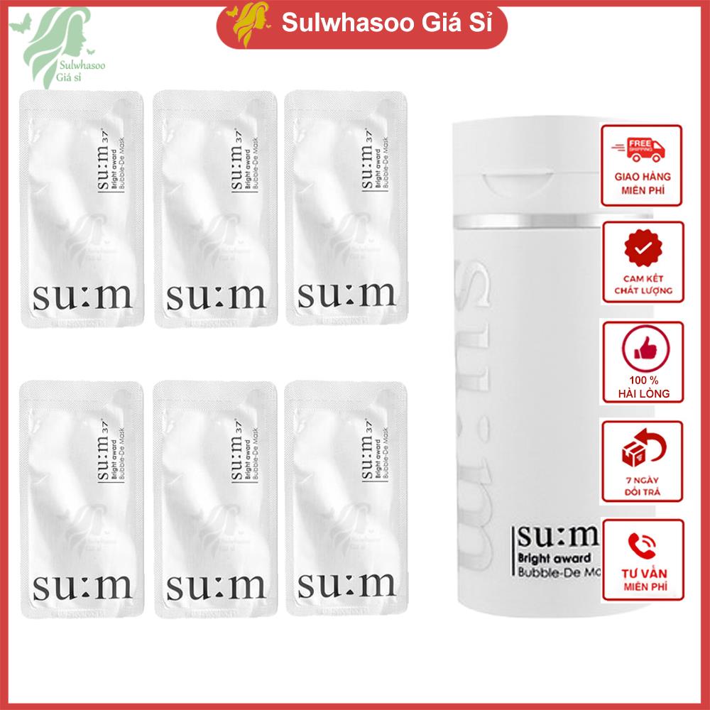 Combo 10 gói Mặt nạ thải độc tố cho Da Nhạy cảm White award Bubble-De Mask Màu trắng sulwhasoogiasi