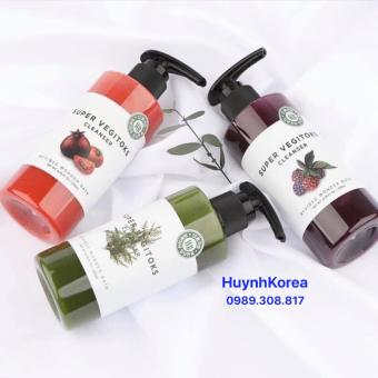 Sữa rửa mặt thải độc rau củ quả Super Vegitok Hàn Quốc 300ml