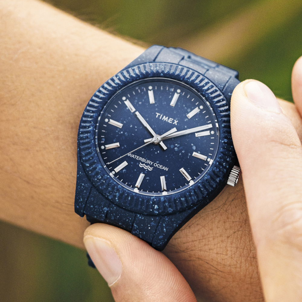 Timex Waterbury Legacy Ocean 41mm Recycled Plastic Bracelet Watch - Da
