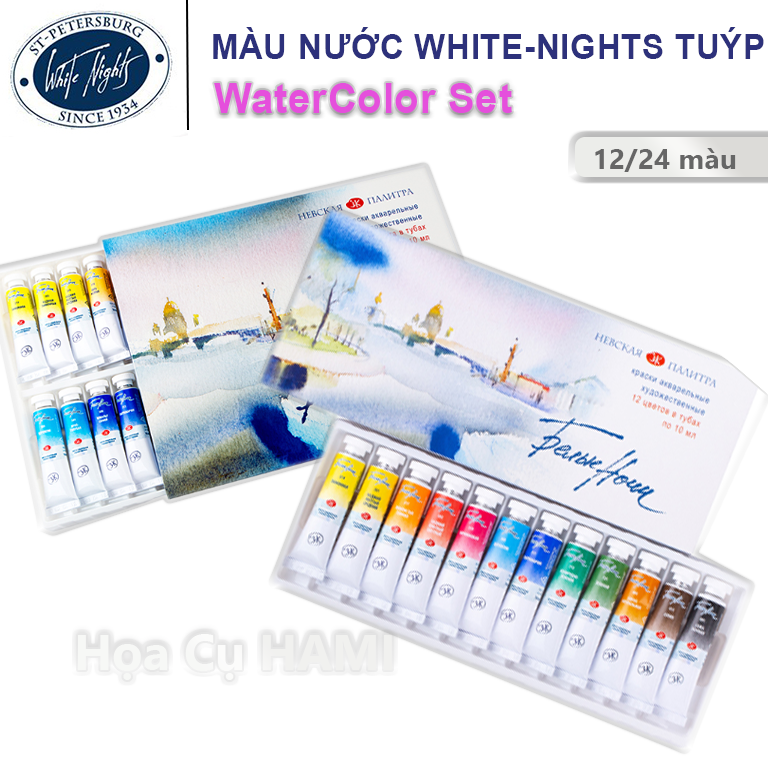 Màu Nước White Nights tuýp hộp giấy
