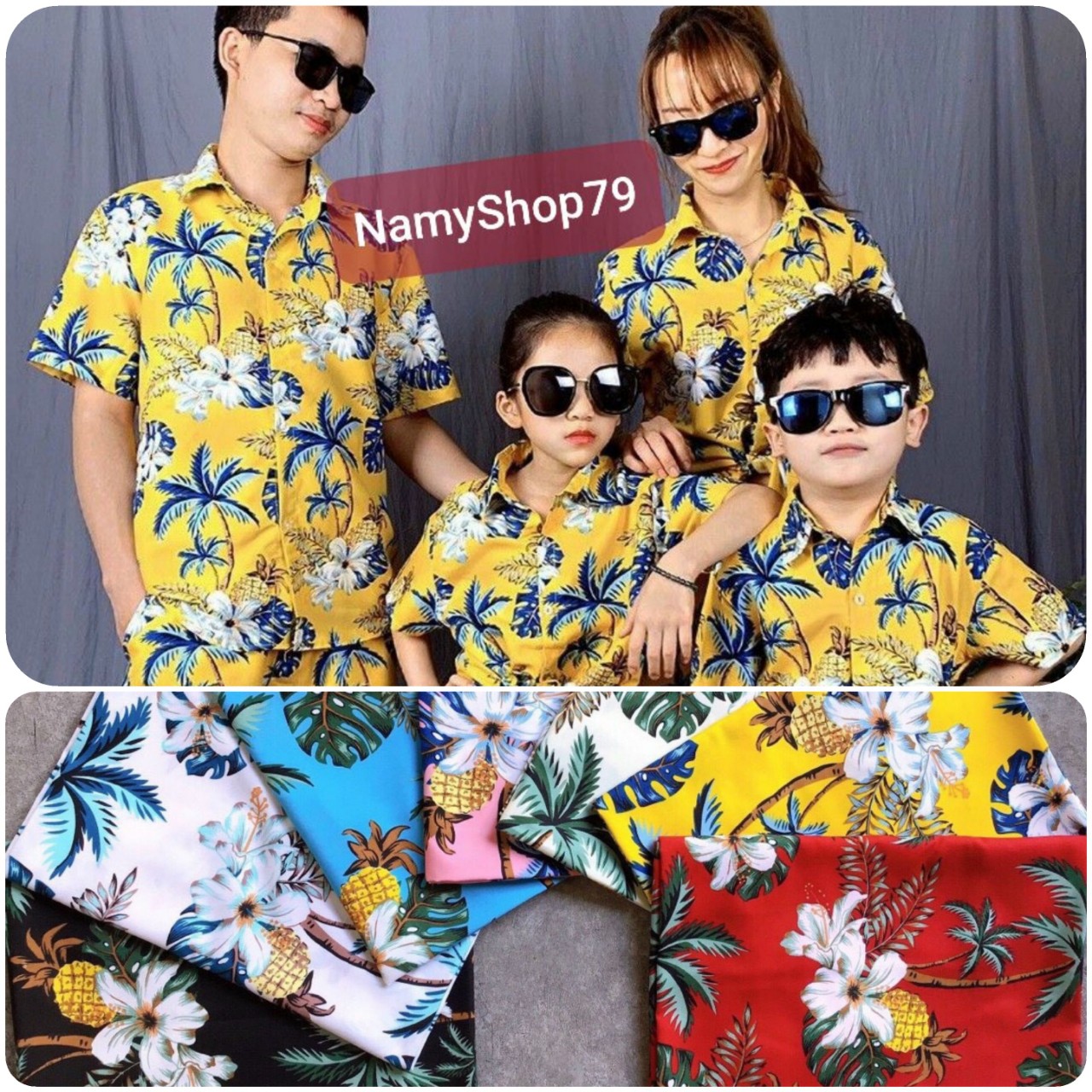 🚀FREESHIPMAX🚀 Quần áo đi biển - Mẫu hoa sứ, vải Kate Thái loại 1 mềm mịn [NamyShop79*Tổng kho HCM]