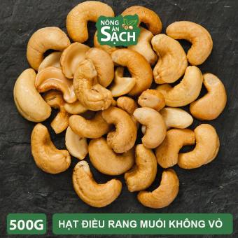Hạt Điều Bình Phước Rang Muối (Đã Bóc Vỏ Lụa) Không Mặn 500g