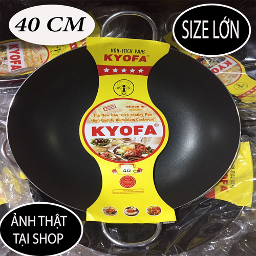 [HCM]Chảo 2 Quai (D = 40CM) Chất Lượng Cao - Chảo Hợp Kim Nhôm Chống Dính Siêu Bền và Khả Năng Chịu Nhiệt Cao