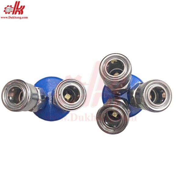 Khớp nối nhanh khí nén dạng tròn chia 2 3