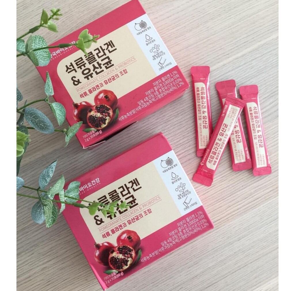 Bột colagen lựu đỏ hàn quốc - đẹp da - thải độc - mờ nám collagen lựu đỏ