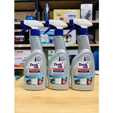 Dung dịch làm sạch đồ nội thất- đồ nhựa- denkmit, chai vòi xịt 500ml