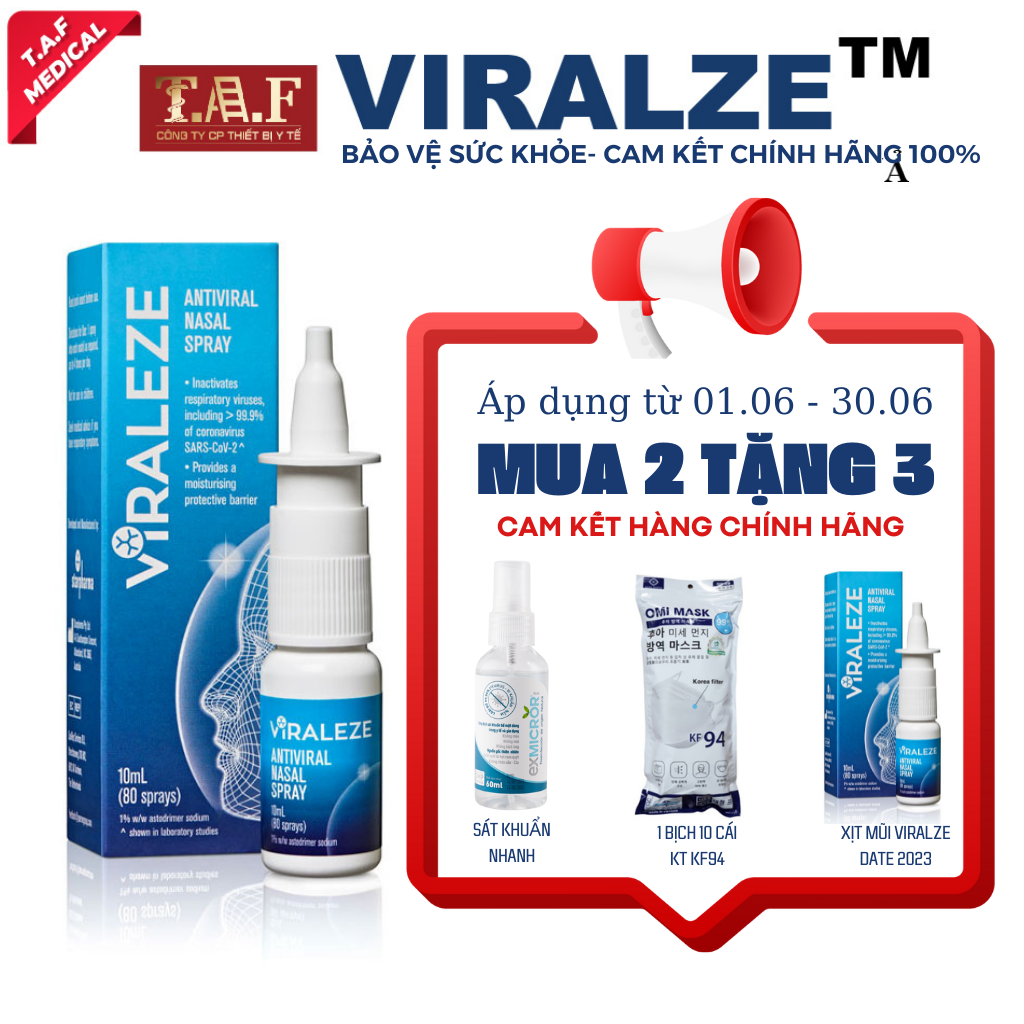 Xịt mũi viraleze Starpharma Úc 10ml chính hãng