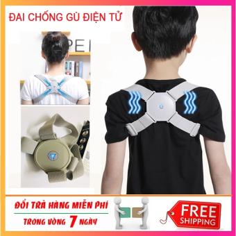 Đai chống gù lưng thông minh rung khi gù, định hình cổ vai gáy chống gù,đai lưng chống gù,đai đeo chống gù lưng trẻ em, người lớn cao cấp, dai chong gu song lung, trị gù lưng,massage lưng hàng loại 1 - Bảo hành 12 tháng