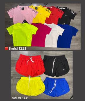 Set Bộ Áo Croptop Quần Short 2 Lớp Tập Gym Yoga Tennis Zumba Running
