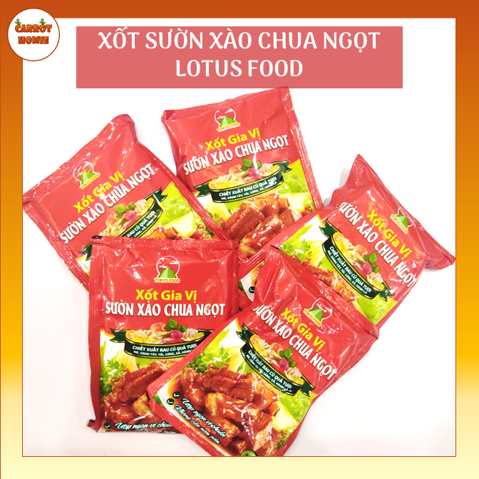 Xốt sườn xào chua ngọt LOTUS FOOD chiết xuất rau củ quả tươi đậm đà