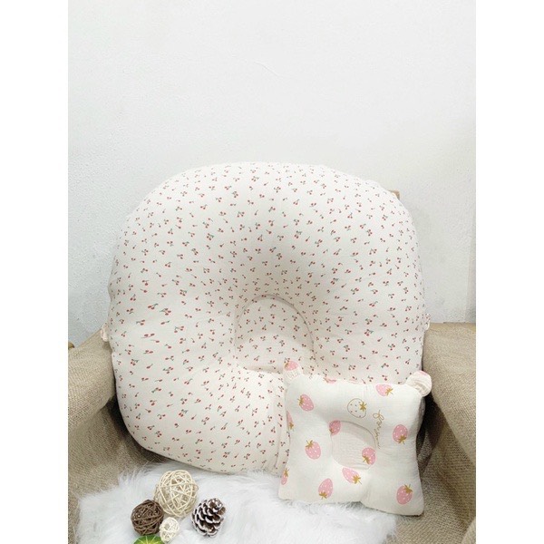 GỐI CHỐNG TRÀO NGƯỢC VẢI XÔ Muslin Organic CAO CẤP (Không kèm gối bé)
