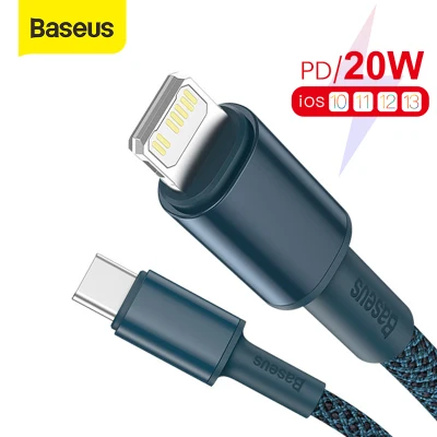 Baseus 20W Fast Charging USB C Cable For iPhone 13 Pro Max 12 11 XS PD4.0 QC3.0 USB Type-C Cable For iPad Air 2020 (2)