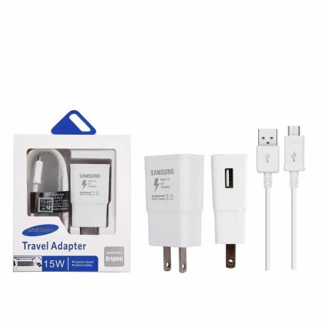 Samsung Fast Charger Adapter Set with 15W Quick Charging