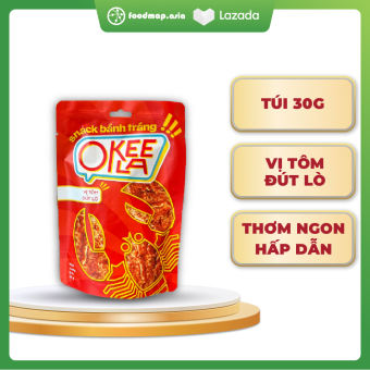 Snack Bánh Tráng Vị Tôm Đút Lò Okeela