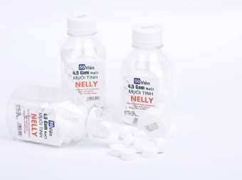 Muối tinh dạng viên NELLY lọ 50 viên (1 viên pha 500ml nước)