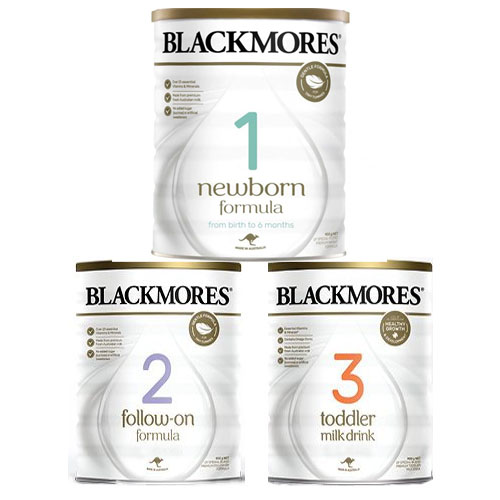 Mô tả sản phẩm sữa blackmore úc đủ số 1,2,3 hộp 900g