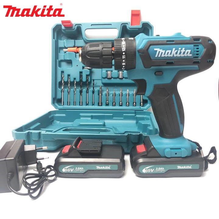 Máy khoan pin makita usa, máy khoan chạy pin makiata 36v - 2 loại - kèm phụ kiện - lõi đồng có đảo chiều - khoan, bắt vít - 2 pin chuẩn 5 cell