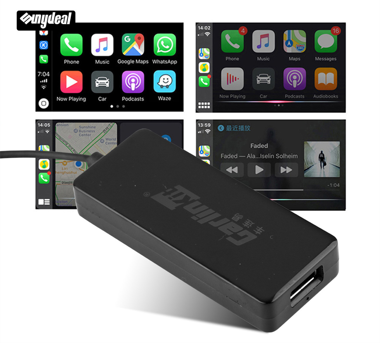 Dongle USB Apple CarPlay Dongle Và Android Auto Để Sửa Đổi Dịch Vụ Xe Hơi Android Bộ Gương Ô Tô iPhone Bán Tự Động