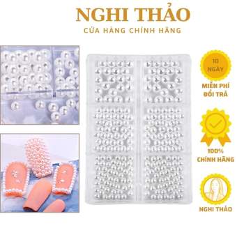 Ngọc trai nhựa nail set trang trí móng