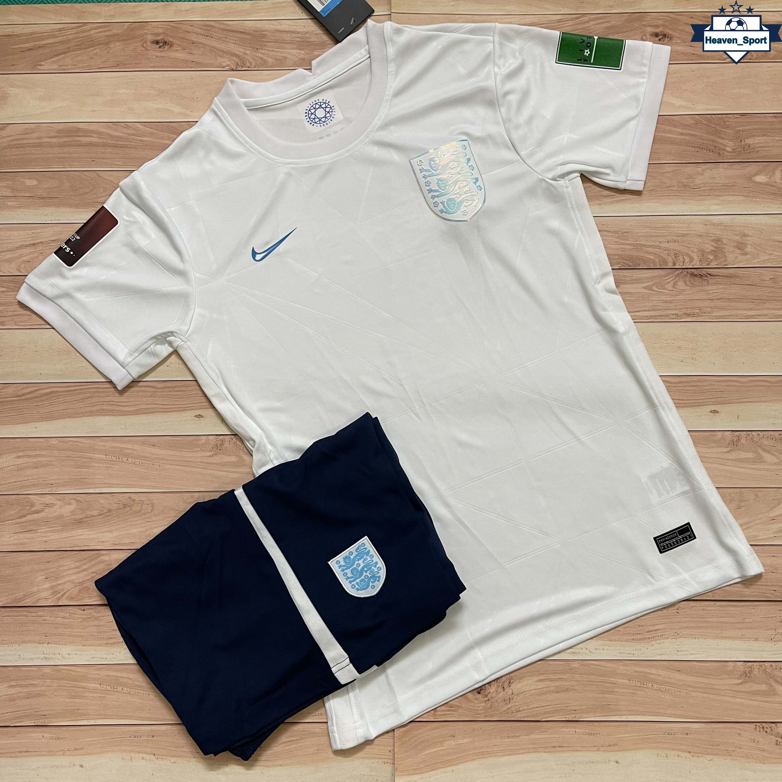 Áo Bóng Đá Đội Tuyển Anh WC 2022 - Chuẩn Mẫu Thi Đấu - Vải Polyester Gai Thái