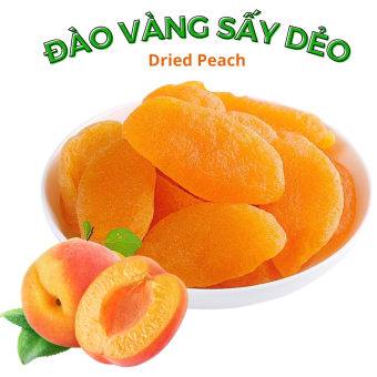 ĐÀO SẤY DẺO 500G ĐÀO VÀNG SẤY DẺO TỰ NHIÊN THƠM Ăn Vặt Food Thức Ăn Snack