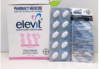 Vitamin Tổng Hợp Elevit cho bà bầu,bổ sung vitamin A, B, C, D, E, B9,canxi, kẽm cho mẹ bầu Elevit Pregnancy