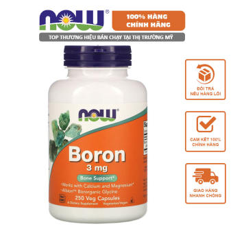 Now Boron 3mg Tăng T e s t o s t e r o n e, S i n h L ý Cho Phái Mạnh, Tăng Sức Đề Kháng Chắc Khỏe X ư ơ n g (100-250 Viên)