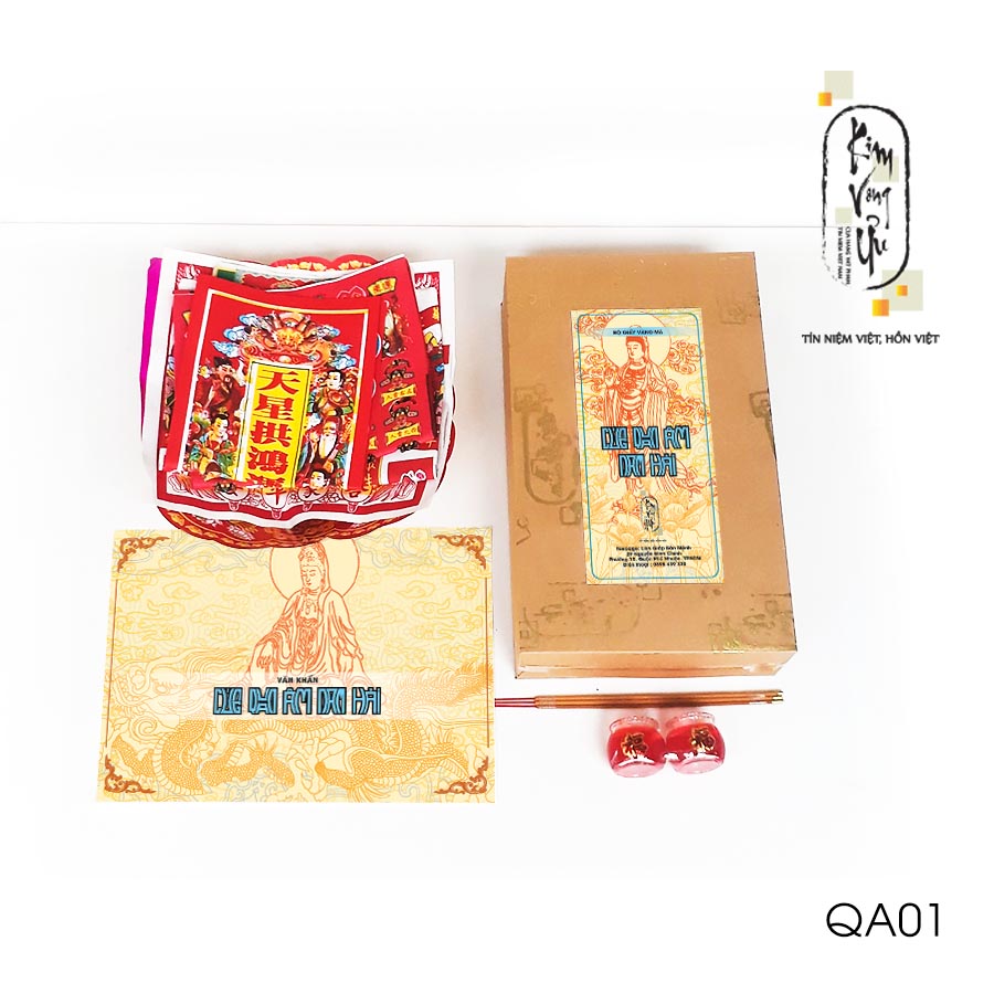 Phần vàng mã cúng quan âm nam hải/ quan thế âm bồ tát kim vong ưu
