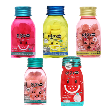 Kẹo Ngậm Thơm Miệng Play More Dưa Hấu / Chanh Muối/ Xí Muội/ Đào Hũ 22g