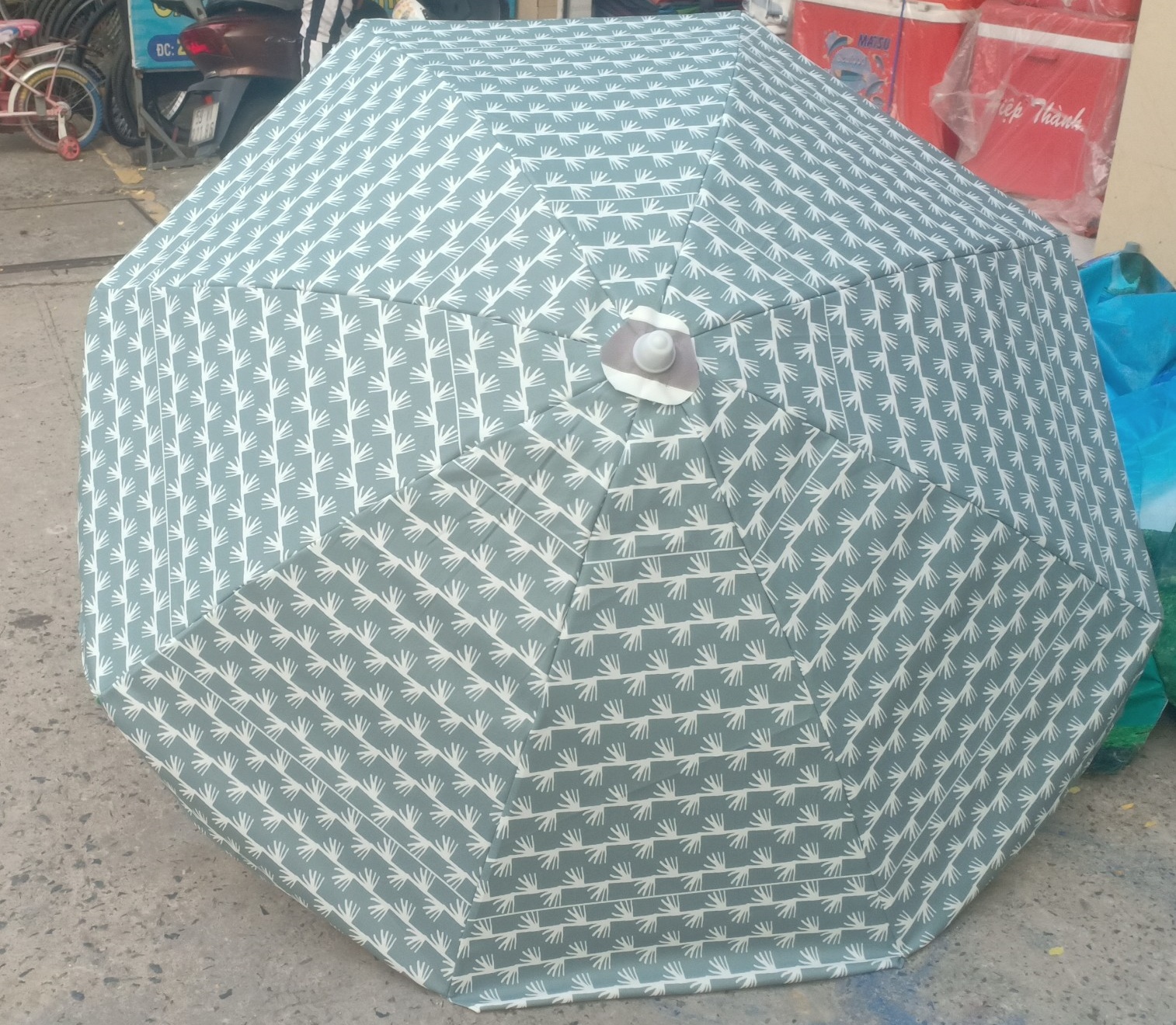 [HCM]Dù che nắng ngoài trời dù che nắng dù chính tâm loại lớn KHÔNG KÈM ĐẾ - Đường kính 1m8 cao 2m2 chất liệu Polyester chống thắm nước bền màu độ bền cao sử dụng lâu dài