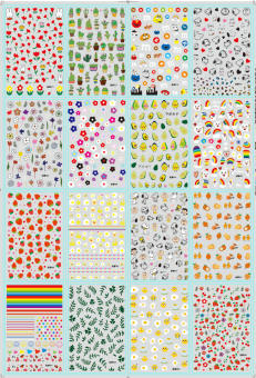 Miếng dán móng tay, miếng dán nail nhiều hình khác nhau dễ thương cho các chị em