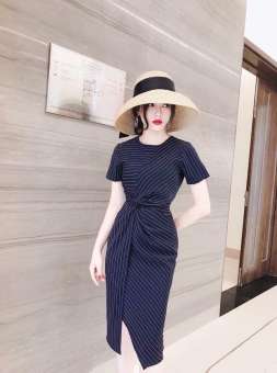 ĐẦM SỌC XOẮN EO NANA