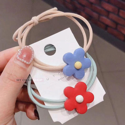 Dây Cột Tóc, Buộc Tóc Hoa Cúc Siêu Dễ Thương Phong Cách Hàn Quốc - Nhiều Màu Lựa Chọn - 261 - MyChan Shop