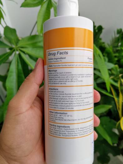 Gel ngậm fluor trung tính Master Dent 2% Sodium flour và 2% Neutral hương Vanilla ngừa sâu răng giảm ê buốt, gel flour dung tích 475ml