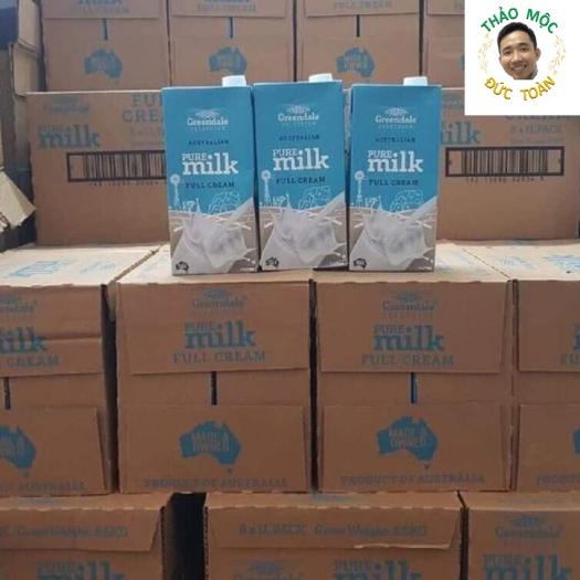 Sỉ Sữa tươi Úc - Sữa tươi nguyên kem Greendale Pure - Không đường - Thùng 12 hộp 1L