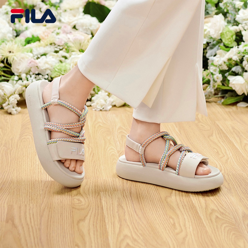 Fila sandals on feet store