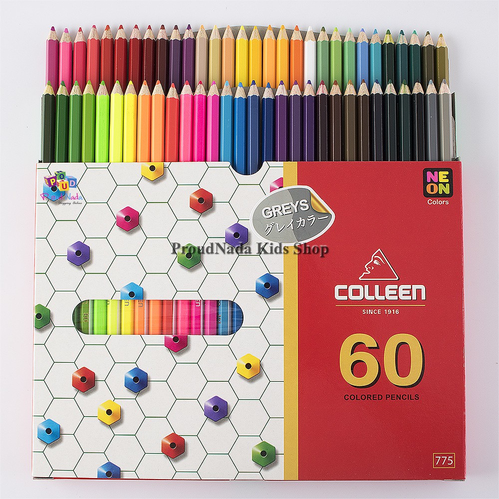 Colleen ดินสอสีไม้ คลอรีน 1 หัว 60 สี