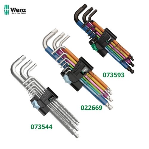 Bộ lục giác wera 9 chi tiết gồm 073544/ 022669 và 073593