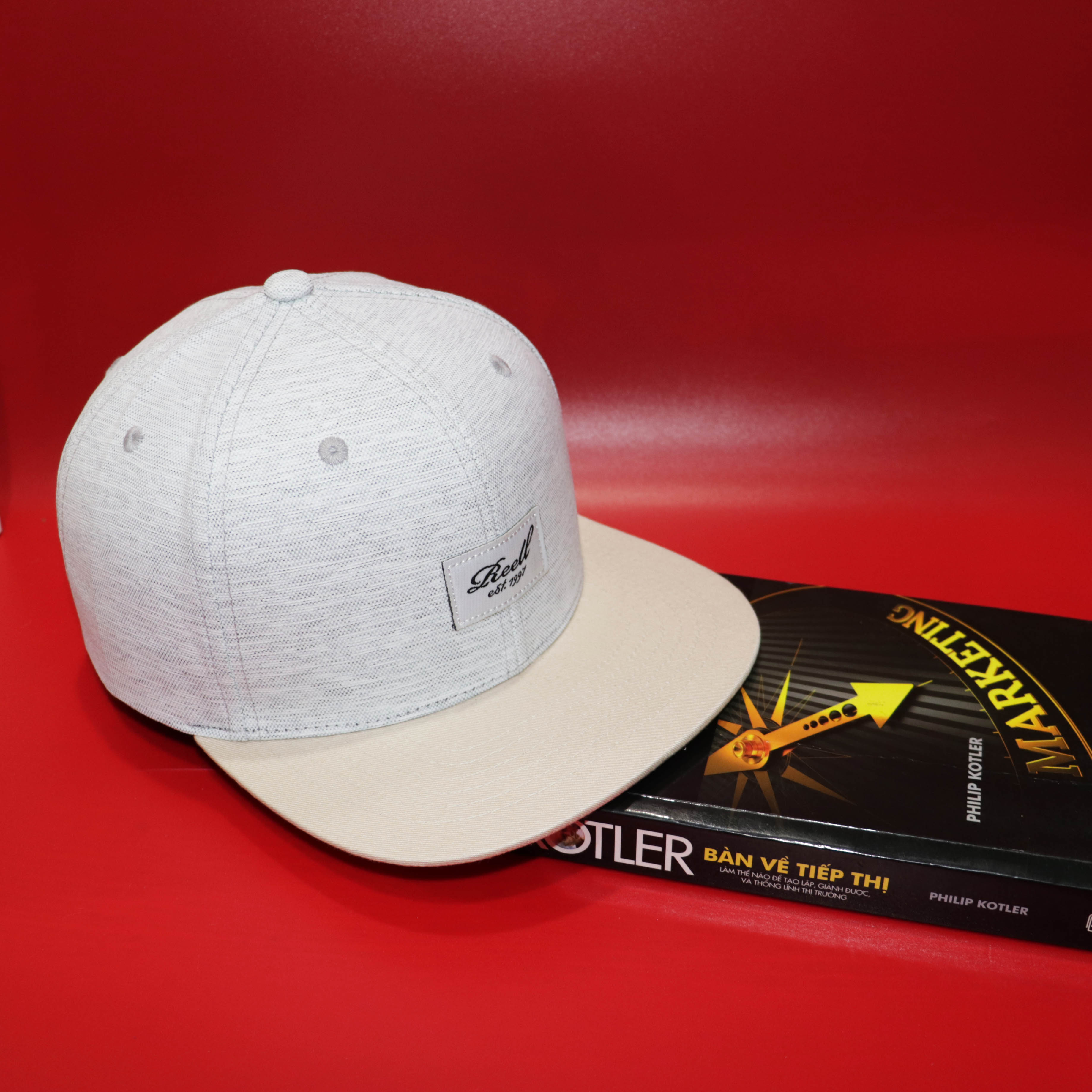 Nón Snapback Reel Xám Bạc  Hot Hit 2022- Mũ Lưỡi trai - Nón Kết