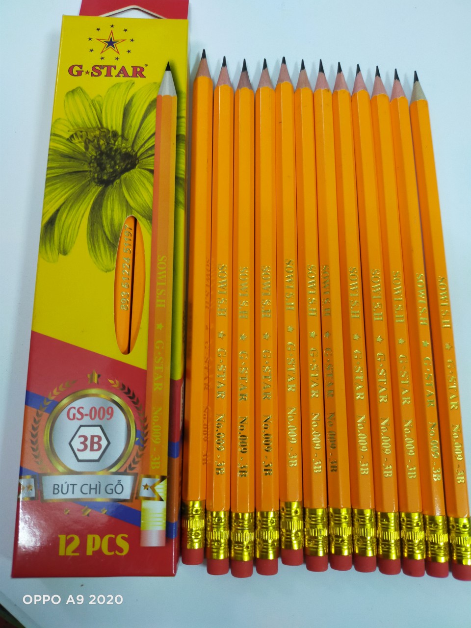 Hộp 12 bút chì vàng gstar