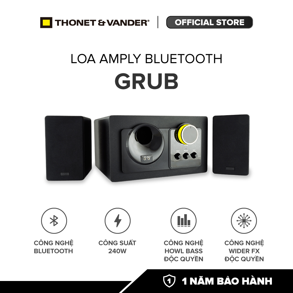 Loa đức amply bluetooth thonet & vander grub| công suất 240w | công nghệ howl bass độc quyền | công nghệ wider fx độc quyền | bảo hành chính hãng