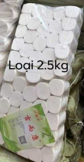 1 bịch 50 cuộn giấy vệ sinh Gấu Trúc màu trắng 2,2kg