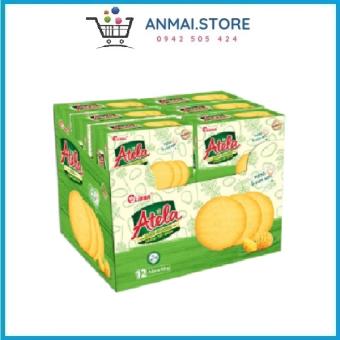Bánh Atela Cracker khoai tây giòn Lốc 12 hộp x 43g (hộp xanh)