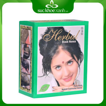 Thuốc nhuộm tóc thảo dược màu đen Herbul Black Henna [MUA 10 TẶNG 1]