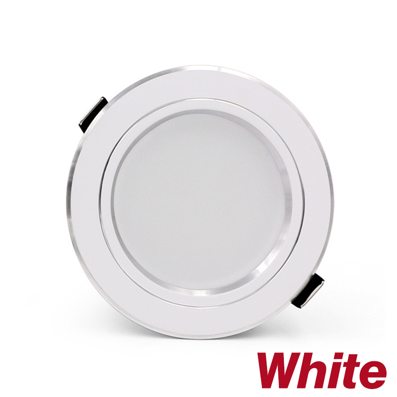 ไฟดาวน์ไลท์ LED เพดาน5W 9W 12W 15W 18W Ledไฟเพดานสีทอง/เงิน/สีขาว AC 220V 230V 240V ไฟ Led