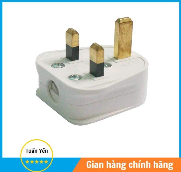 Phích cắm 3 chấu LIOA PUK vuông chuẩn châu âu