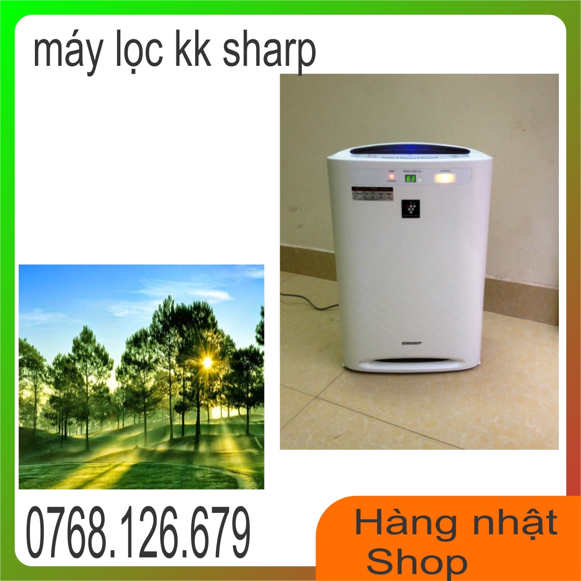 Máy lọc không khí bù ẩm cao cấp sharp kc-a50-w nội địa nhật