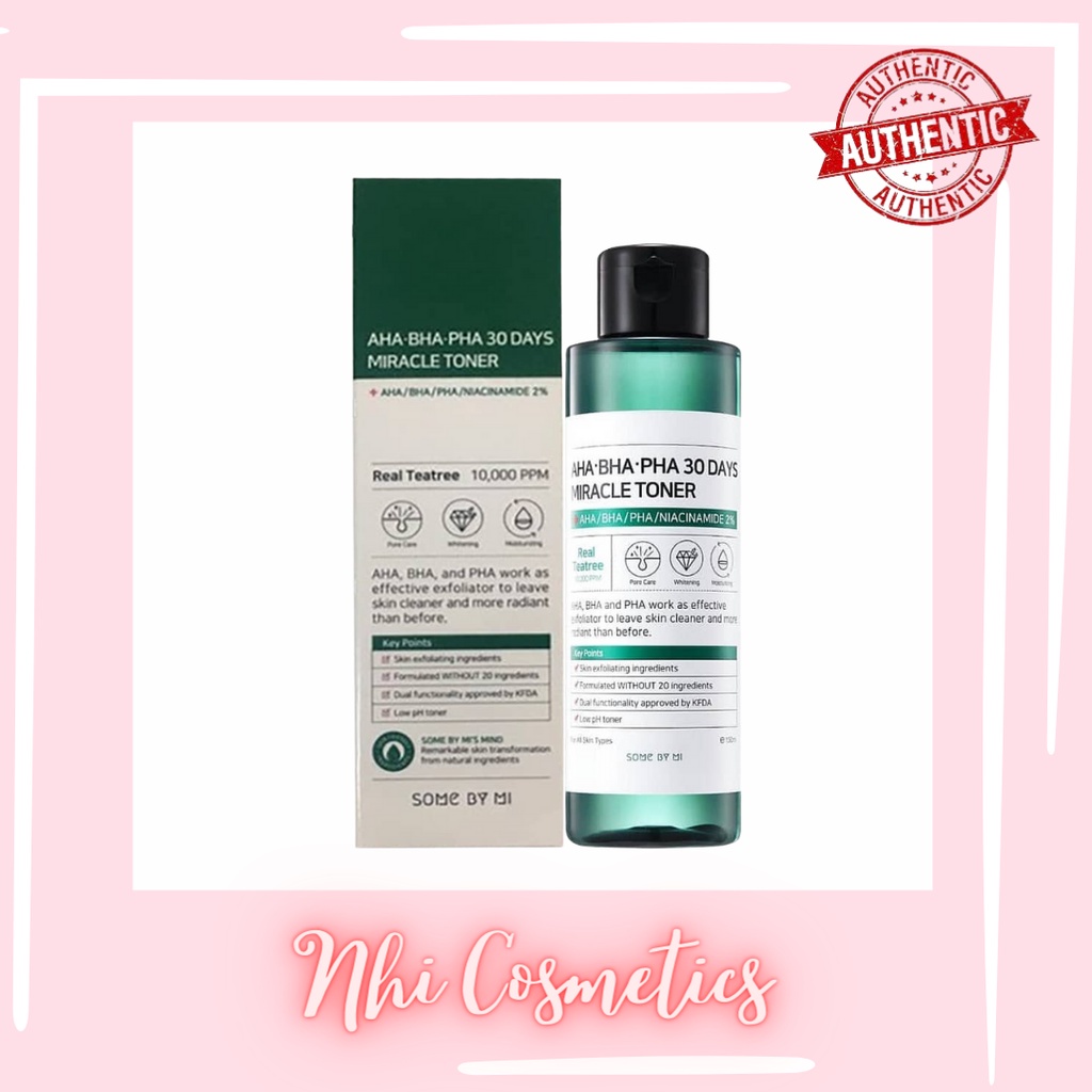 TONER AHA-BHA-PHA 30 DAYS SOMEBYMI MIRACLE